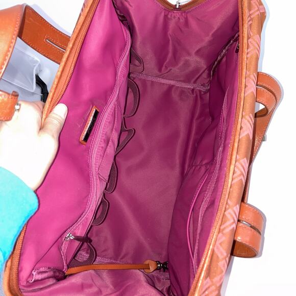 TUMI Medium size burnt orange and pink duffle bag (ASIS) - Picture 12 of 16